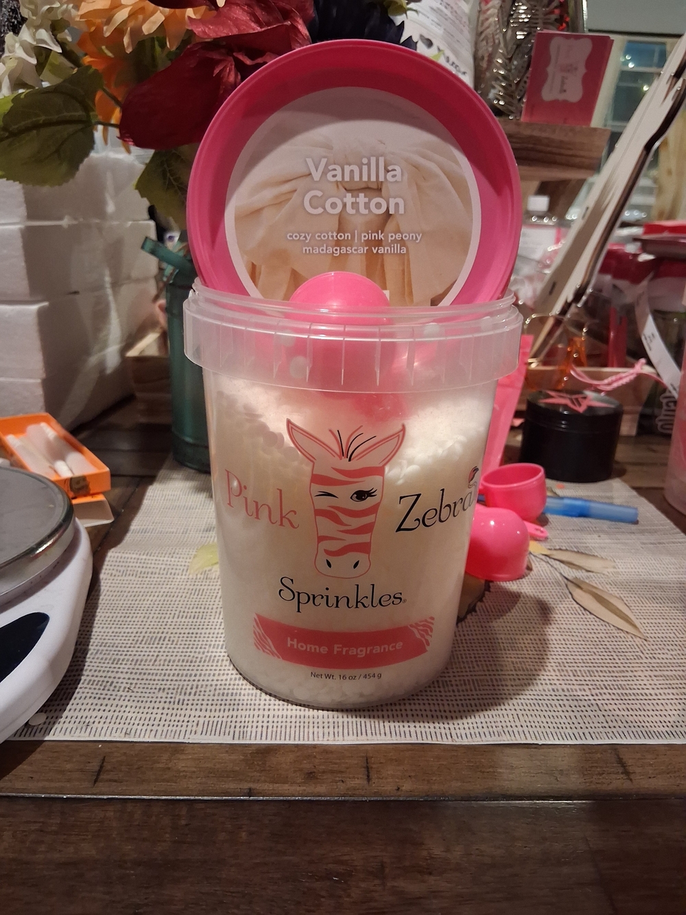 Pink Zebra Pink Vanilla Cotton Sprinkles Home Fragrance